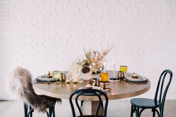 Tablescape by Yonder House, featuring Occasions S'more Cake